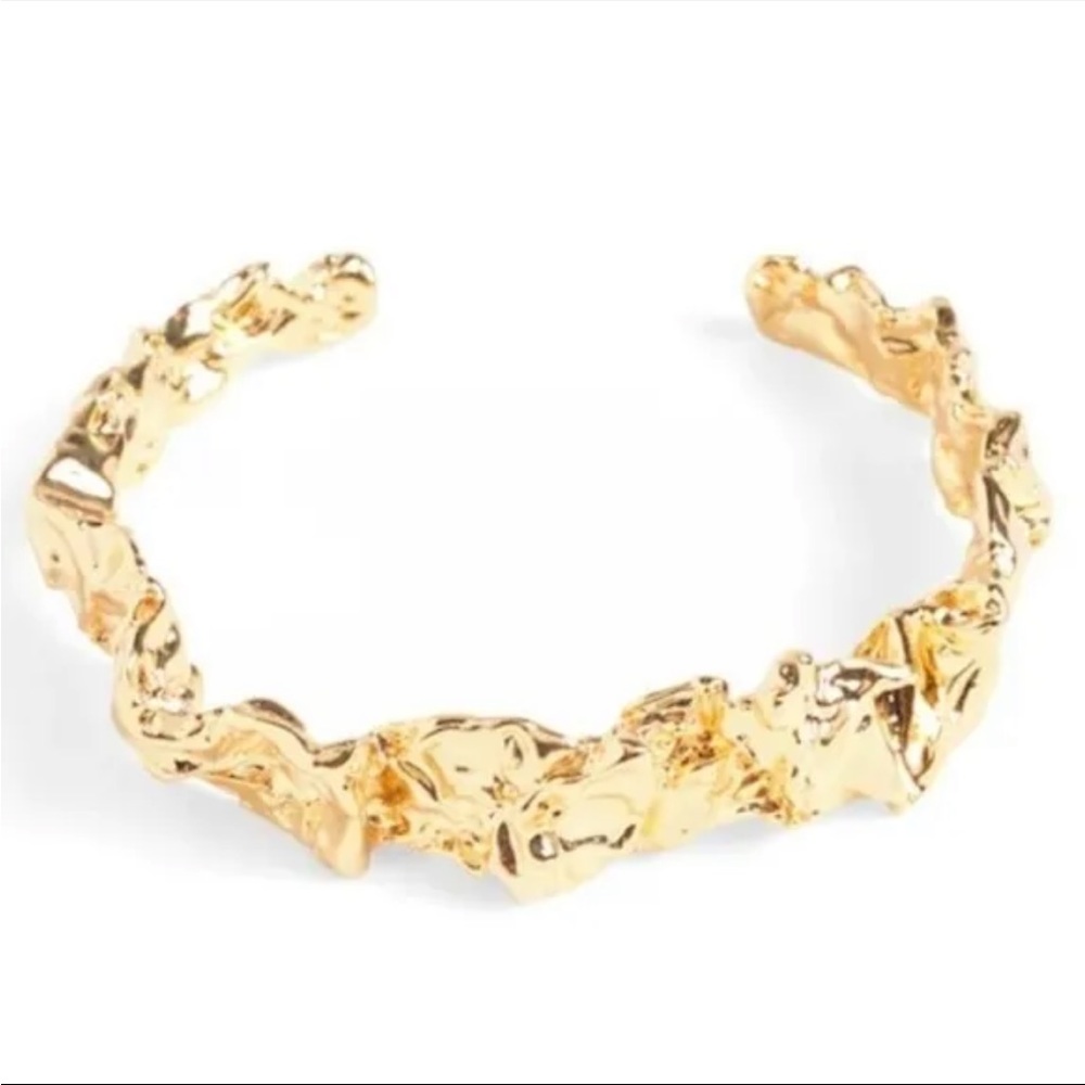 Amber Sceats Gold Emery Cuff Bracelet